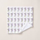 Motif en tissu Pinkbells. (Gant de toilette)