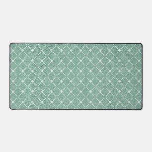 Motif en treillis velouté en vert menthe