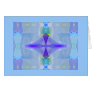 Motif en verre de gemme de mer bleue