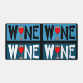 Motif en verre de vin rouge (Recto)