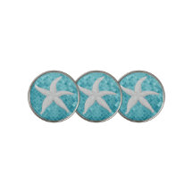 Motif en verre marin de Starfish blanc