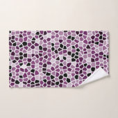 Motif en verre rose Magenta violet (Serviette à main)