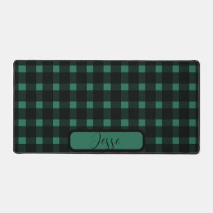 Motif En vichy noir vert