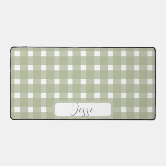 Motif En vichy Sage White (Recto)