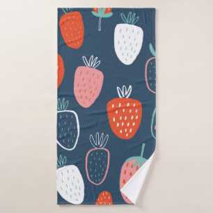 Motif enfantin sans couture avec strawber dessiné