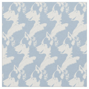 Motif enroué de chien de tissu de chien de
