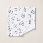 Motif équestre (Gant de toilette)