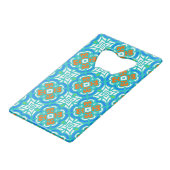 Motif ethnique turquoise (Dos Angle)