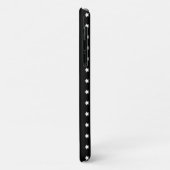 motif étoile blanche sur Coque noir-coque iphone m (Dos/Gauche)