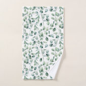 Motif Eucalyptus aquarelle (Serviette à main)