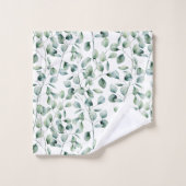 Motif Eucalyptus aquarelle (Gant de toilette)