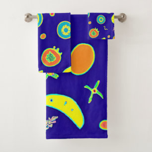 Motif expressif de l'artisanat du fruit de néon