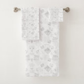 motif extensible Abstrait de formes stylisées en l (En situation)