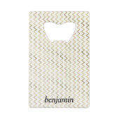 Motif Faux Gold Zig-Zag personnalisé (Dos)