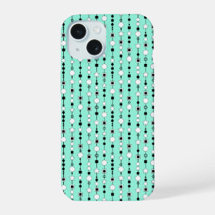 Motif festif avec perles enfilées et étoile de bij
