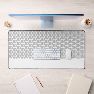 Motif Festif Blue Overlapping Oval Waves