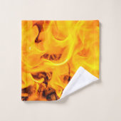 Motif Feu Et Flames (Gant de toilette)
