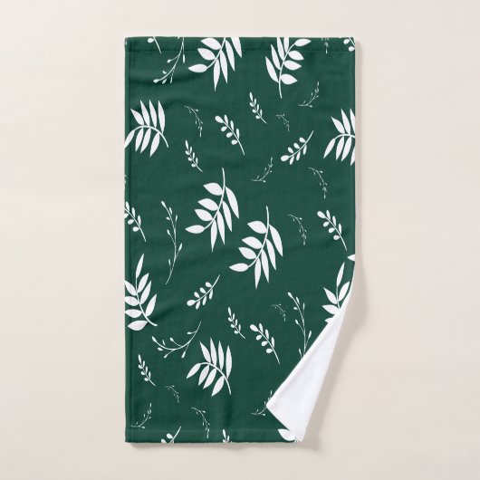 motif feuille (Serviette à main)