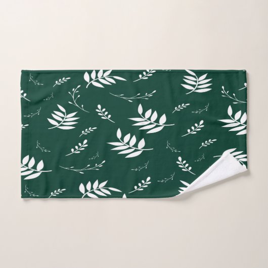 motif feuille (Serviette à main)