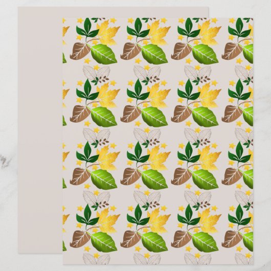 Motif feuille (Devant / Derrière)