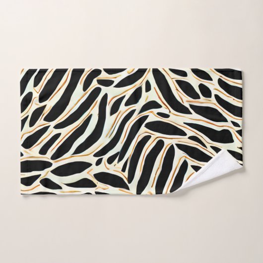 Motif Feuille Abstrait (Serviette à main)