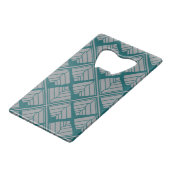 Motif feuille carré Turquoise neutre (Devant Angle)