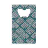 Motif feuille carré Turquoise neutre (Dos)