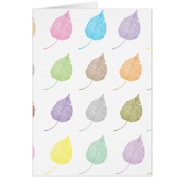 Motif feuille coloré (Devant)