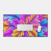 Motif feuille coloré (Clavier et souris)