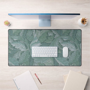 Motif feuille d'acanthe bleu sarcelle de William M