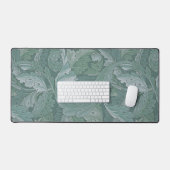 Motif feuille d'acanthe bleu sarcelle de William M (Clavier et souris)