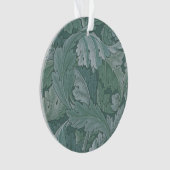 Motif feuille d'acanthe bleu sarcelle de William M (devant)