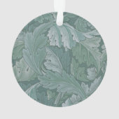 Motif feuille d'acanthe bleu sarcelle de William M (dos)