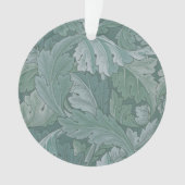 Motif feuille d'acanthe bleu sarcelle de William M (devant)