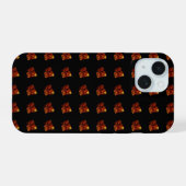 Motif feuille d'automne - Élégant coque iphone noi (Verso Horizontal)