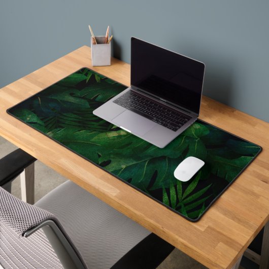 Motif Feuille de Dark Green Tropical (Bureau 2)