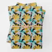 Motif Feuille de la forêt tropicale tropicale (En situation)