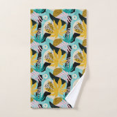 Motif Feuille de la forêt tropicale tropicale (Serviette à main)