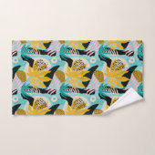 Motif Feuille de la forêt tropicale tropicale (Serviette à main)