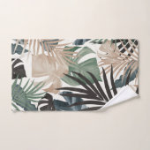 Motif Feuille de la jungle tropicale n° 13 (Couleu (Serviette à main)
