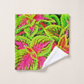 Motif Feuille de la nature vibre (Gant de toilette)