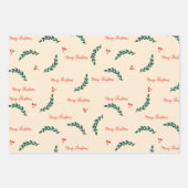 motif feuille de Noël (Devant)