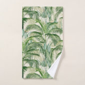 Motif Feuille de palme de feuillage tropical (Serviette à main)