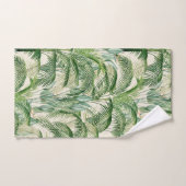 Motif Feuille de palme de feuillage tropical (Serviette à main)