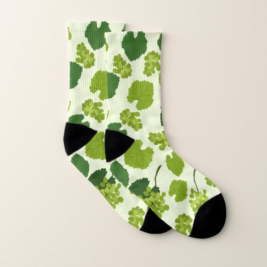 Motif Feuille de raisins et de raisins (Paire)