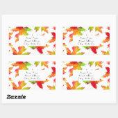 Motif Feuille d'érable 2 étiquettes (Feuille)