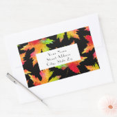 Motif Feuille d'érable 2 étiquettes Arrière - plan (Enveloppe)