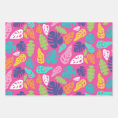 Motif Feuille d'été de couleur vive (Devant 3)