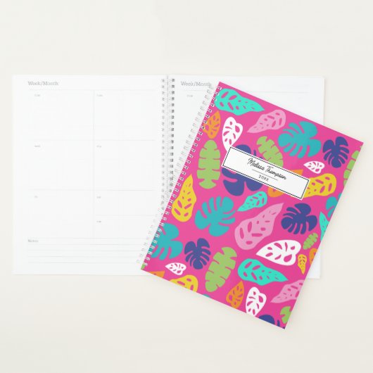 Motif Feuille d'été de couleur vive (Devant avec enveloppe)