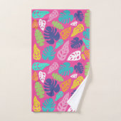 Motif Feuille d'été de couleur vive (Serviette à main)